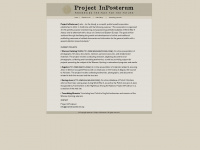 projectinposterum.org Webseite Vorschau