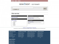 sensagent.com Webseite Vorschau