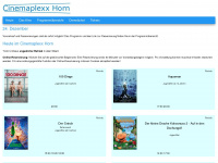 cinemaplexx-horn.at Webseite Vorschau