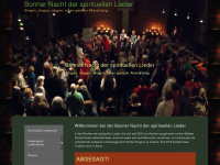 bonner-nacht-der-spirituellen-lieder.de Webseite Vorschau