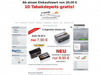 e-zigarette-depots.de Webseite Vorschau