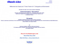 classicline.ch Webseite Vorschau