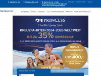 princesscruises.de Webseite Vorschau