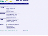 webcare.ch Webseite Vorschau