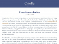 criolla.se Webseite Vorschau