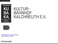 kulturbahnhof-kalchreuth.de Webseite Vorschau