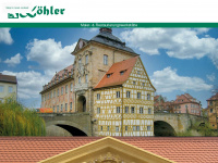 koehler-bamberg.de Webseite Vorschau