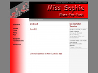 miss-sophie.info Webseite Vorschau