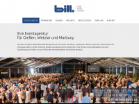 bill-event.de Webseite Vorschau