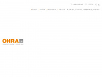 ohra.si Webseite Vorschau