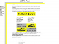 manta-forum.de Webseite Vorschau