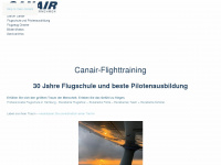 canair-flighttraining.de Webseite Vorschau