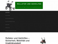 rollator-gehhilfen.com Webseite Vorschau