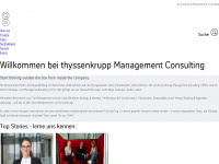 thyssenkrupp-management-consulting.com Webseite Vorschau