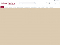 edition-forsbach.de Webseite Vorschau