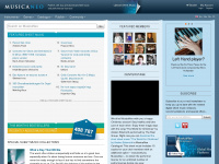 musicaneo.com Webseite Vorschau