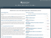 betaarchive.com Webseite Vorschau