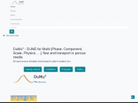 dumux.org Webseite Vorschau