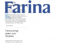 farina.at Webseite Vorschau