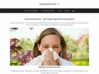 immunforsvar.dk Webseite Vorschau