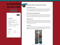 alphafrau-blog.com Webseite Vorschau