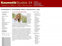 kosmetikstudios-24.de Webseite Vorschau