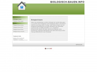 biologisch-bauen.info Webseite Vorschau