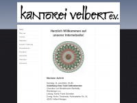 kantorei-velbert.com Webseite Vorschau
