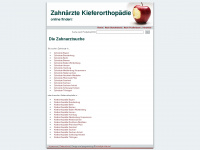 zahnaerzte-kieferorthopaedie.de Webseite Vorschau