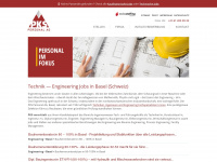 engineering-jobs-schweiz.ch Webseite Vorschau