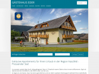 gaestehaus-eder.at Webseite Vorschau
