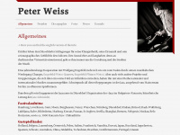 weisspeter.com Webseite Vorschau