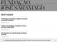 josesaramago.org Webseite Vorschau