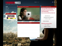 forbiddenvoices.net Webseite Vorschau