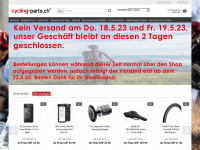 cycling-parts.ch Webseite Vorschau