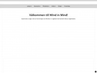 windinmind.se Webseite Vorschau