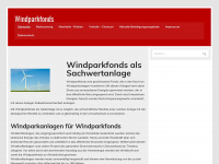 windparkfonds.com Webseite Vorschau