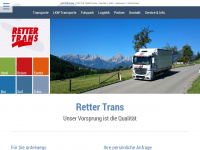 retter-trans.at Webseite Vorschau