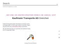kaufmanntransporte.ch Webseite Vorschau