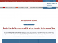 ambulanzflug-zentrale.de Webseite Vorschau