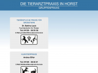 tierarztpraxis-horst.de Webseite Vorschau