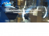adam-lasertechnik.de Webseite Vorschau