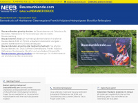 bauzaunblende.com Webseite Vorschau