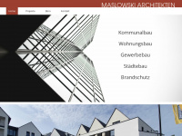maslowski-architekten.de Webseite Vorschau