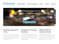 kamano.ch Webseite Vorschau