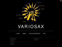 saxophonorchester-variosax.de Webseite Vorschau
