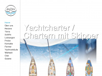 justina-yachting.de Webseite Vorschau