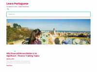 portugiesischlernen.biz Webseite Vorschau