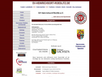 sv-heinrichsort-roedlitz.de Webseite Vorschau