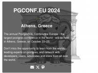 pgconf.eu Webseite Vorschau